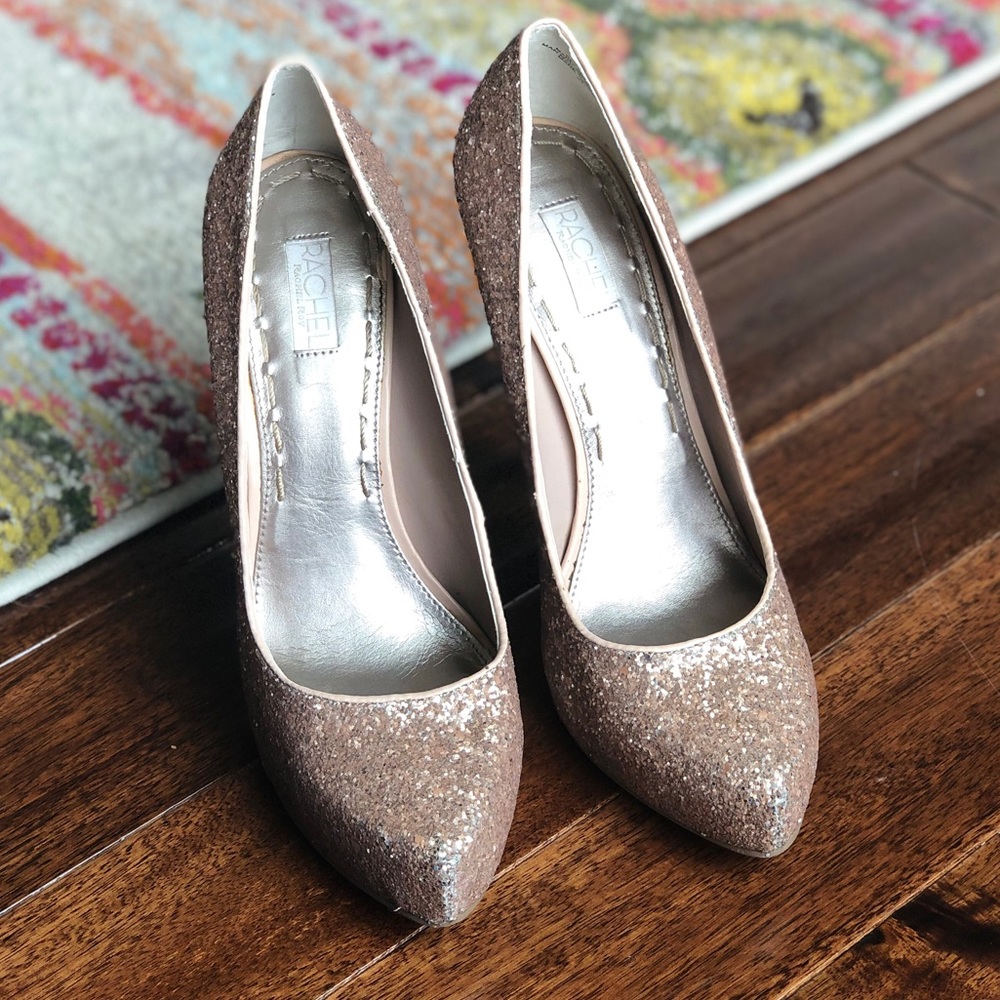 Rachel Roy Carmelle platform heels, rose gold
